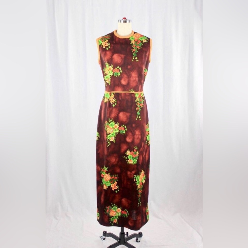 Vintage 1970’s Sheath Maxi Cocktail Dress